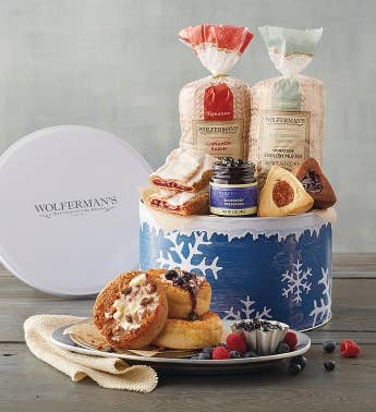 christmas bakery gifts & breakfast gift baskets | wolferman&apos