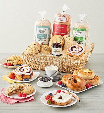 Deluxe Bakery Gift Basket featuring Wolferman's® New York Bagels