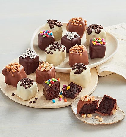 Chocolate-Dipped Brownies