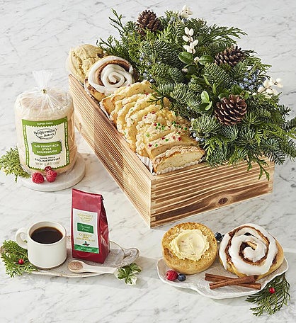 Wolferman's® Holiday Gift Crate with Centerpiece