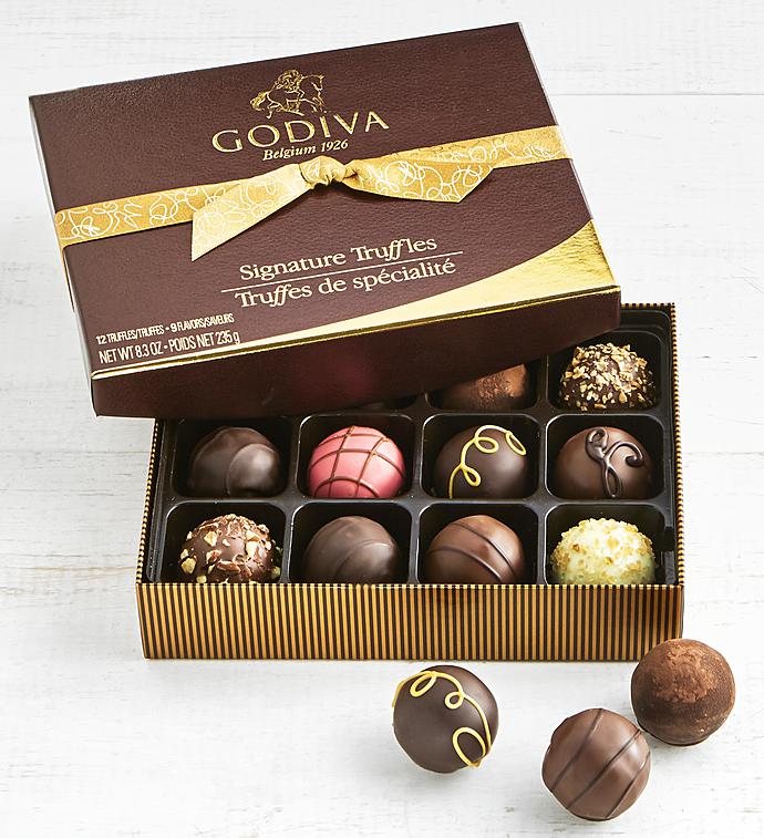 Godiva Signature Truffles Box - 12 Piece