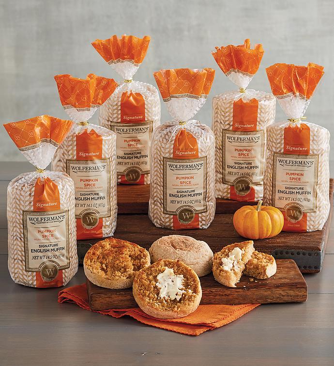 Pumpkin Spice Super Thick English Muffins   6 Packages