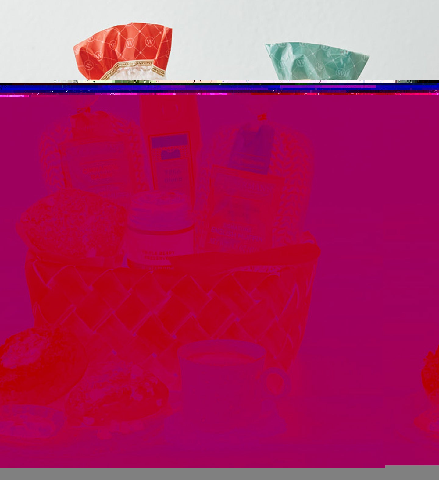 English Muffin Sampler Basket Breakfast Gift Basket Wolferman's