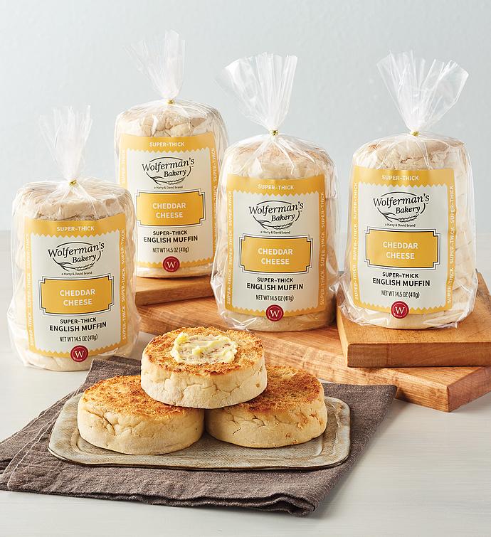 Wolferman's&#174; Cheddar Cheese Super Thick English Muffins