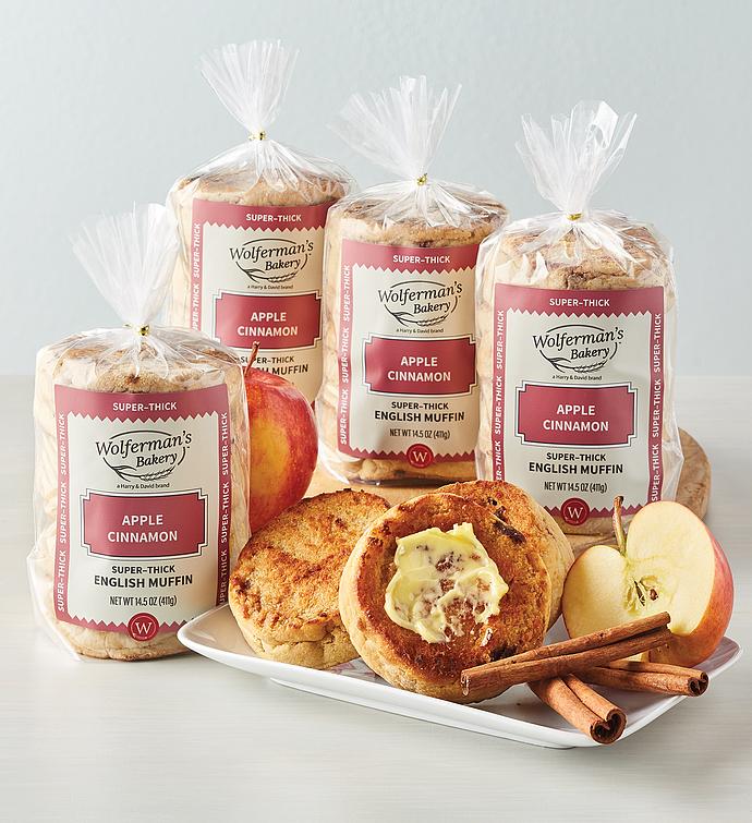 Apple Cinnamon Super Thick English Muffins   4 Packages