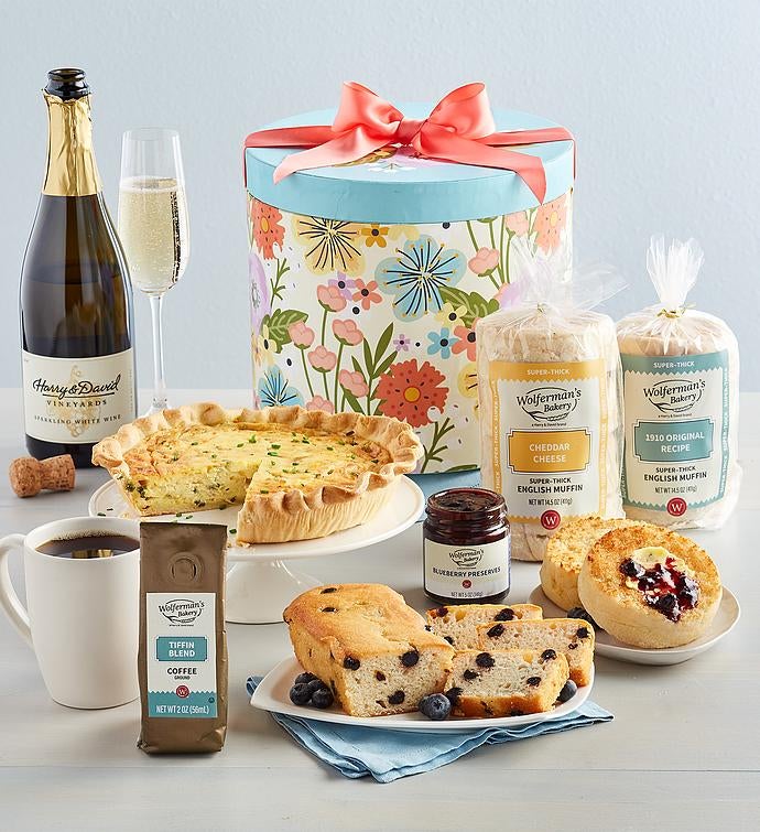 TK Mother's Day Brunch Gift Box with Wine Wolferman's