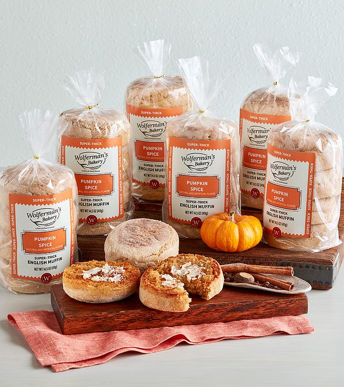 Pumpkin Spice Super Thick English Muffins Packages
