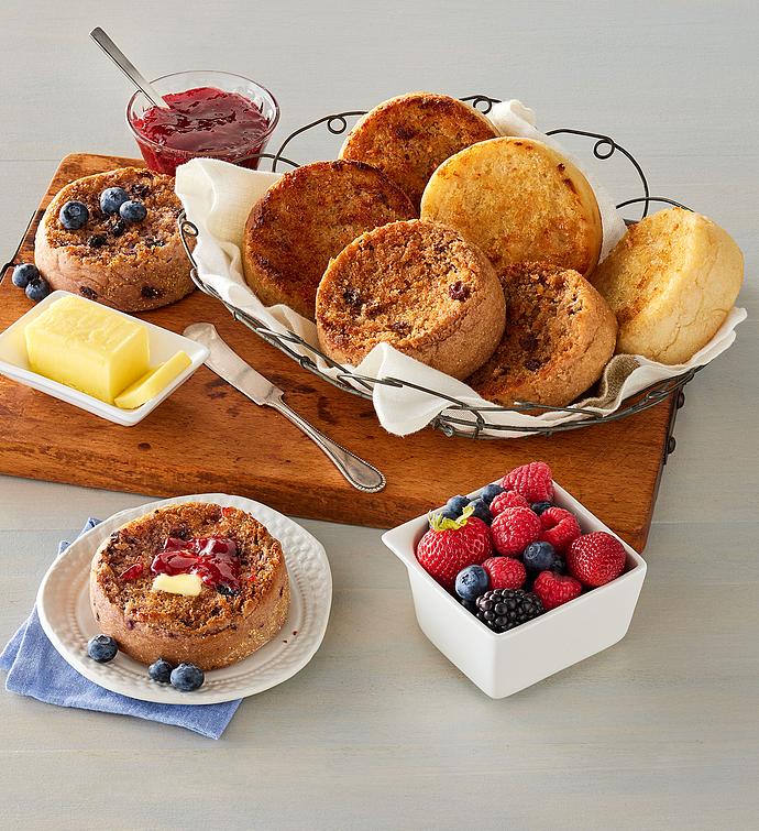 English Muffin Sampler Basket by Wolfermans