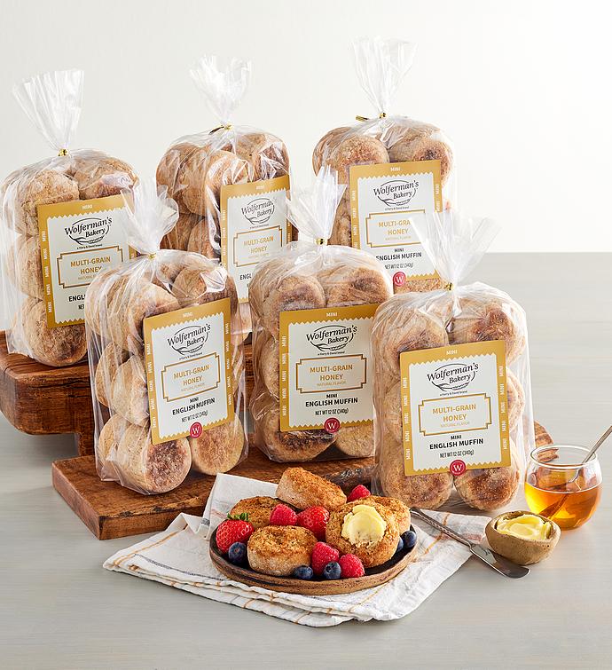 Multi Grain Honey Mini English Muffins   6 Packages