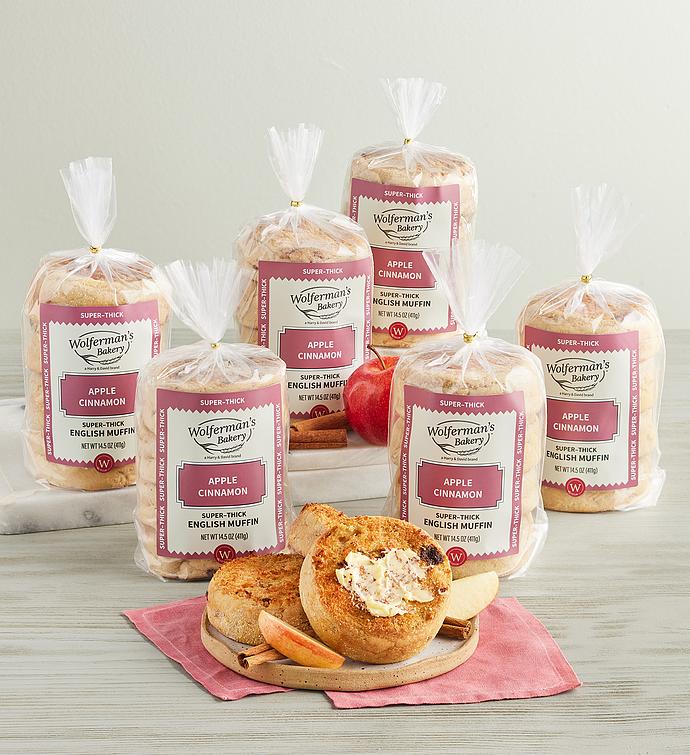 Apple Cinnamon Super Thick English Muffins   6 Packages