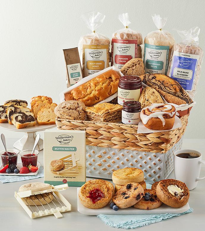 English Muffin Sampler Basket by Wolfermans