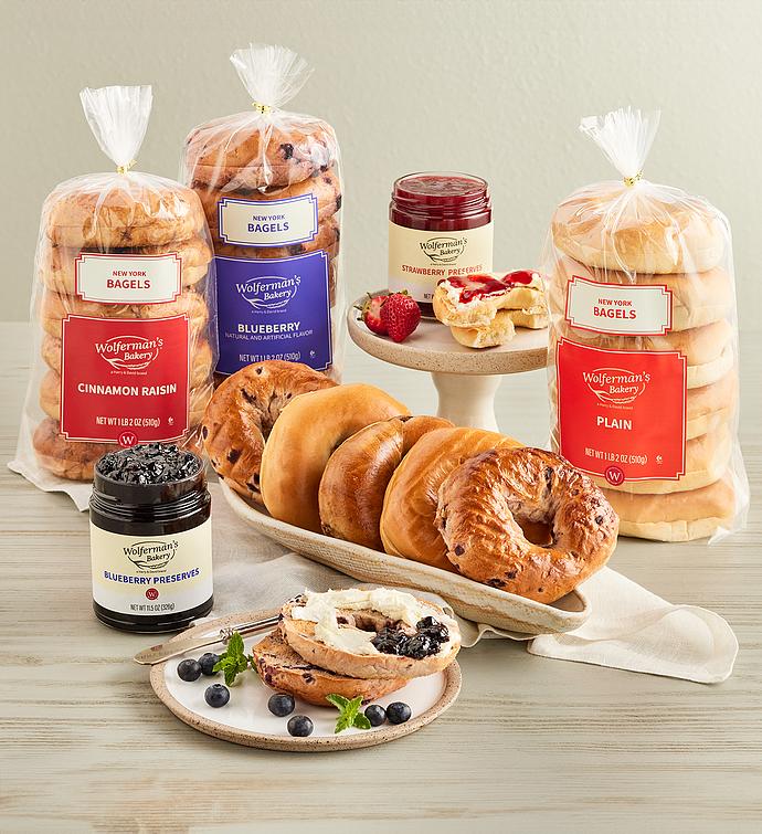 Wolferman's® New York Bagels with Spreads