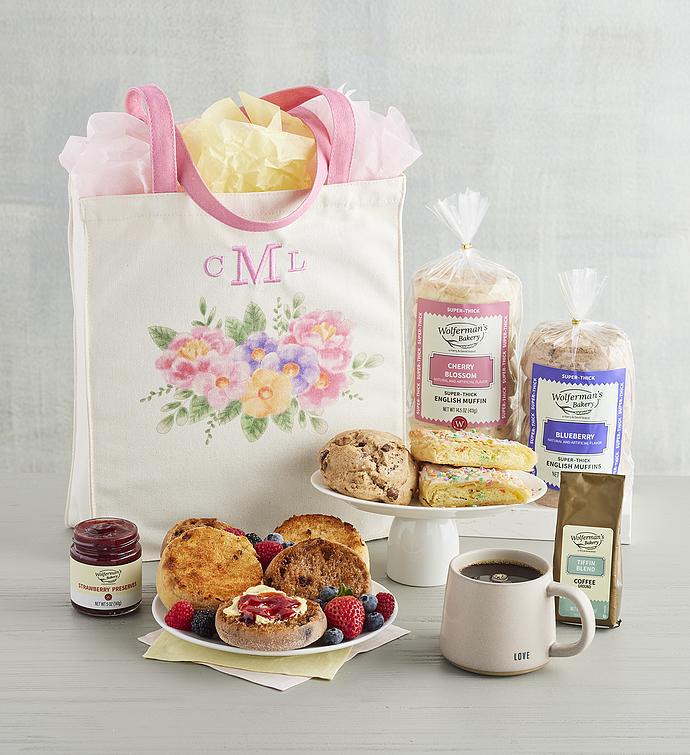 Personalized Bright Blooms Tote Gift