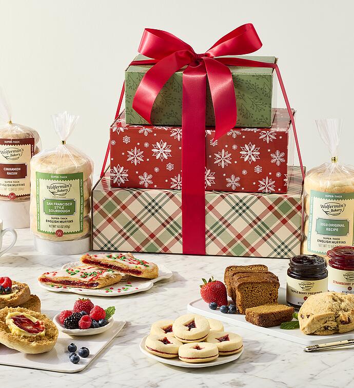 Deluxe Christmas Cheer Gift Tower
